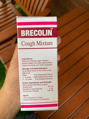 Brecolin Cough Mixture - ချောင်းဆိုးပျောက်ဆေး