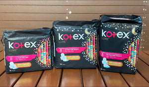 KOTEX Luxe Skin Comfort Ultrathin Night Sanitary Pad Wing 32cm (For Heavy Flow) 12s