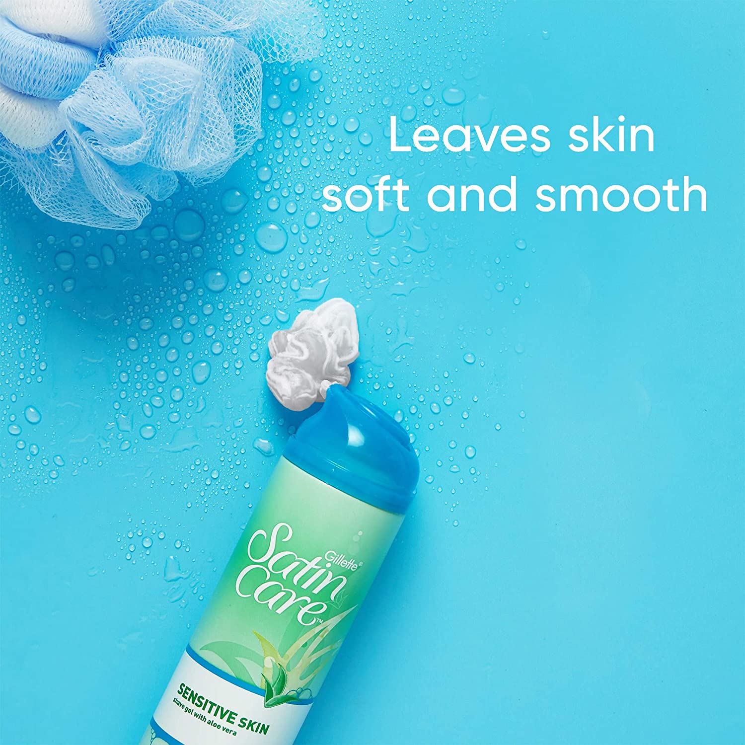 Gillette Venus SatinCare SENSITIVE SKIN shave gel with aloe vera -195g