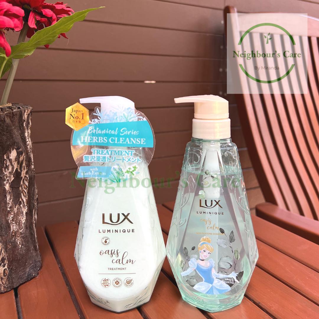Lux Oasis Calm Herbs Cleanse Non-Silicone Shampoo+Conditioner 450g