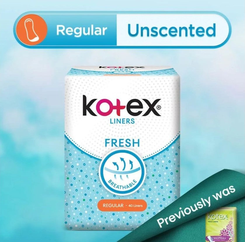 KOTEX Fresh daily Liner- နေ့စဉ်သုံး -  Unscented 40s