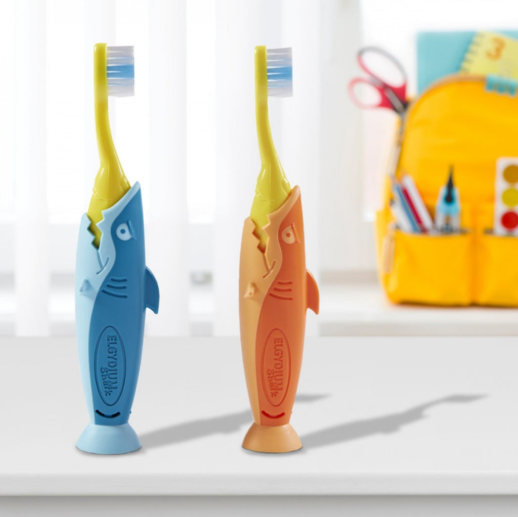 Elgydium Kids Toothbrush(2-6 Years) ကလေးသွားတိုက်တံ - Shark Doo Doo