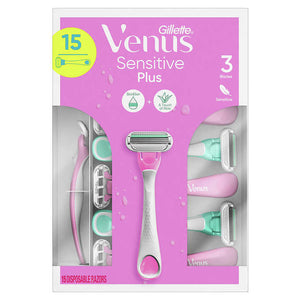 Gillette Venus Sensitive Plus Disposable Razor Pink