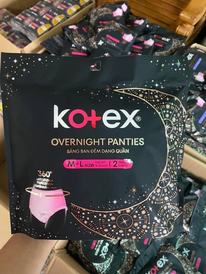 Kotex Panties M-L တင်ဆိုက် 34 လက်မ အထက်
