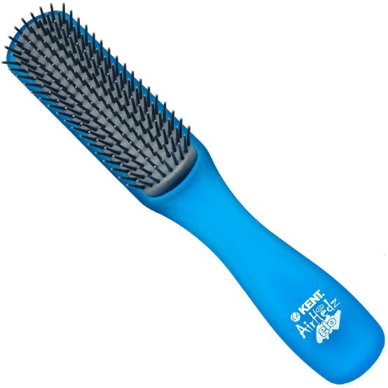 KENT Air Hedz comb- Detangling Brush for Short Hair (Blue)